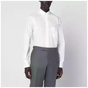 Thom Browne White button-down cotton shirt
