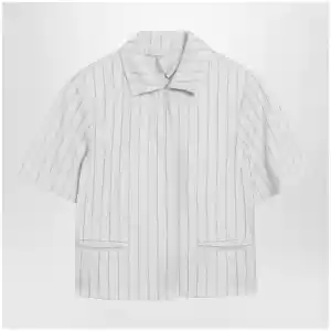 Max Mara Pinstripe piqué jersey jacket