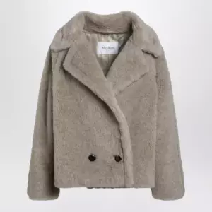 Max Mara Sand-coloured Teddy coat in alpaca and cashmere