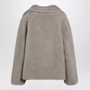 Max Mara Sand-coloured Teddy coat in alpaca and cashmere