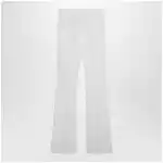 Max Mara Optical white slim trousers in crêpe canvas
