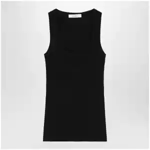 Max Mara Black ribbed tank top
