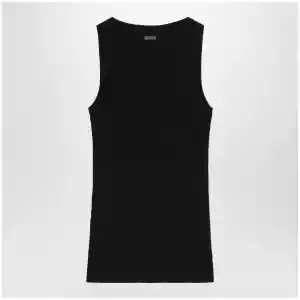 Max Mara Black ribbed tank top