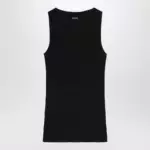 Max Mara Black ribbed tank top