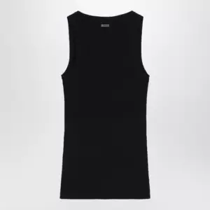 Max Mara Black ribbed tank top