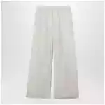 Max Mara Wide-leg linen and silk twill trousers in beige
