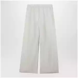 Max Mara Wide-leg linen and silk twill trousers in beige
