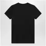 Max Mara Black cotton jersey T-shirt with front print