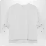 Max Mara Optical white cotton-blend jersey top