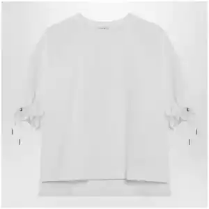 Max Mara Optical white cotton-blend jersey top