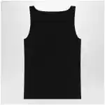 Max Mara Sleeveless viscose crêpe knit top in black