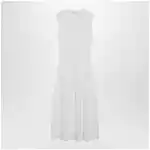 Max Mara Midi dress in white crêpe viscose