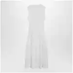 Max Mara Midi dress in white crêpe viscose