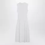 Max Mara Midi dress in white crêpe viscose