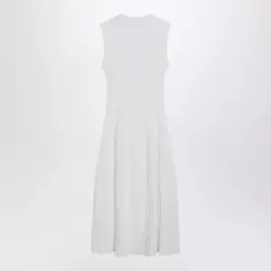 Max Mara Midi dress in white crêpe viscose