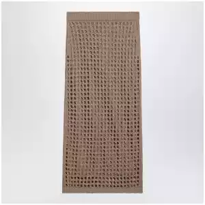 Max Mara Mesh cotton maxi skirt in Desert