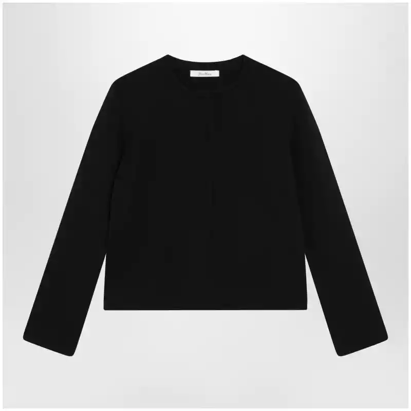 Max Mara Black viscose-blend cardigan