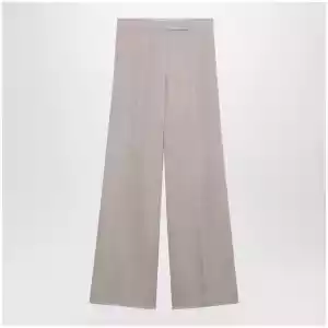 Max Mara Long silk trousers in pink