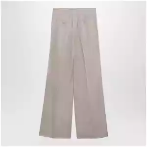 Max Mara Long silk trousers in pink