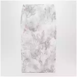 Max Mara Pencil skirt in printed gabardine and organza