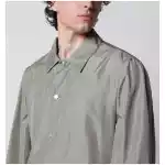 Brunello Cucinelli Unlined jacket in khaki membrane silk