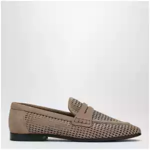 Brunello Cucinelli Brown loafers in Sparkling Net leather