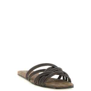 Brunello Cucinelli Leather Slides