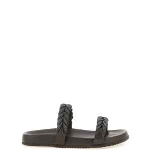Brunello Cucinelli Precious Braided Straps Sandals