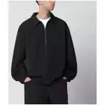 The North Face Black zip-up nylon jacket