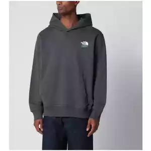 The North Face 1966 Motion Relaxed graphic cotton hoodie in grey