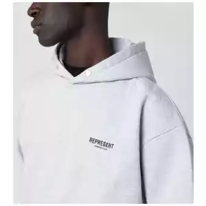 Represent Grey oversized hoodie