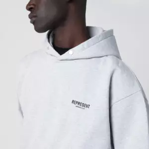 Represent Grey oversized hoodie