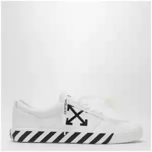Off White Off-White™ Vulcanized lace-up fabric sneakers in white