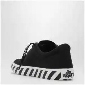 Off White Off-White™ Vulcanized low-top fabric sneakers in black