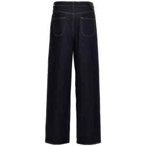 Off White Baggy Tapered Jeans