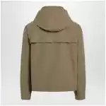 LEMAIRE Short hooded parka in khaki cotton