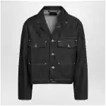 LEMAIRE Trucker denim jacket with contrast stitching