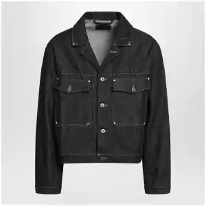 LEMAIRE Trucker denim jacket with contrast stitching