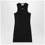 Off White Off-White™ Black mini dress with logo