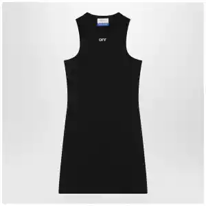 Off White Off-White™ Black mini dress with logo