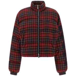 Off White Check Flan Arrow Spray Down Jacket