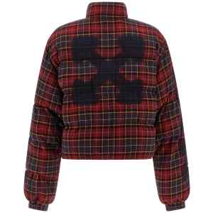 Off White Check Flan Arrow Spray Down Jacket