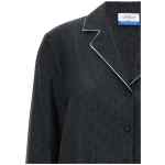 Off White Off-white Off Jaquard Pajama Shirt