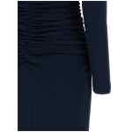 Carolina Herrera Off-shoulder 3/4 Slv Ruched Midi Dress