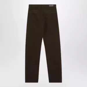 LEMAIRE Brown twill trousers