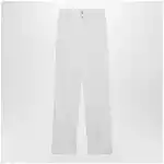 LEMAIRE High-waisted straight-leg jeans with belt in white denim