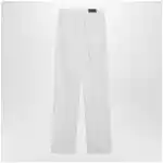 LEMAIRE High-waisted straight-leg jeans with belt in white denim