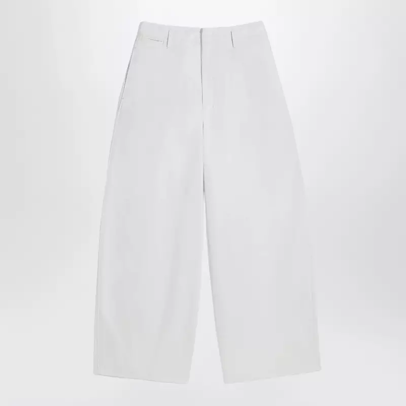 PA1273LF1531_S_LEMAI-WH021.x LEMAIRE Rice-white cotton trousers