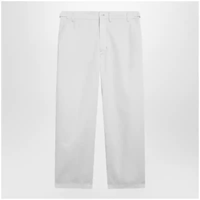 LEMAIRE Powder white cotton trousers