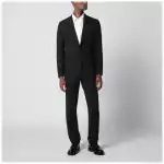 Lardini Blue single-breasted wool-blend suit